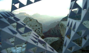 Mather Point at dawn on 12/29/04 seen through tetras.